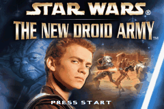Star Wars The New Droid Army title screen for GameBoy Advance